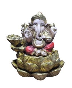 Incensário Cascata Ganesha Amarelo (10cm) 