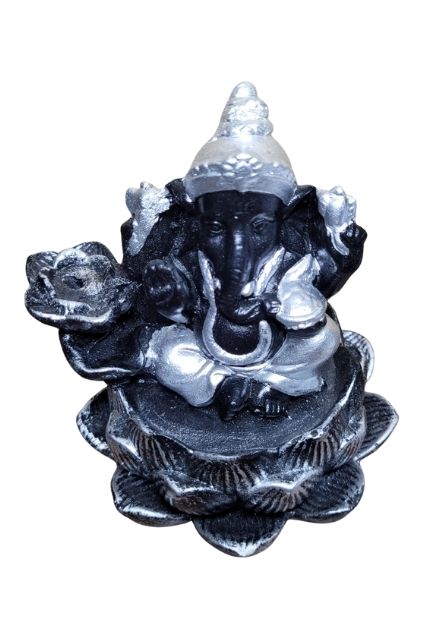 Incensário Cascata Ganesha Amarelo (10cm) 