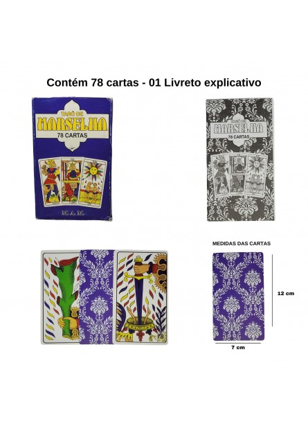 Tarô de Marselha - 78 Cartas + Livreto