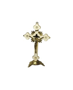 Crucifíxo em Metal (14cm) Branco