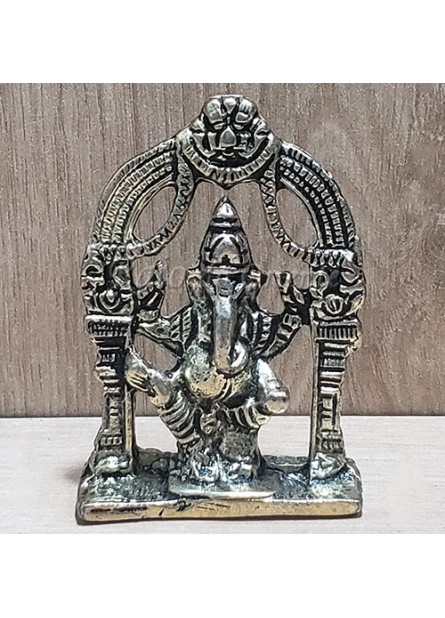 Ganesha na Roda em Metal (07cm)