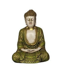 Buda Meditando (24cm) Verde