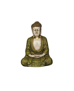 Buda Meditando (24cm) Verde