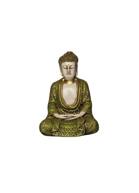 Buda Meditando (24cm) Verde