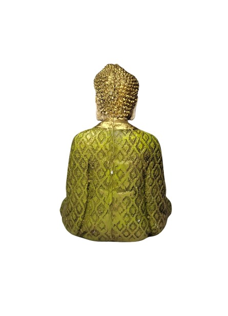 Buda Meditando (24cm) Verde