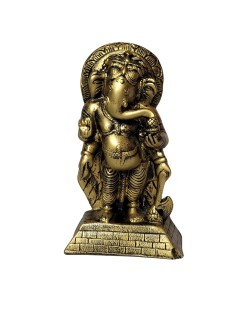 Ganesha Dourada em Pé  (20cm)