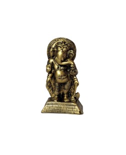 Ganesha Dourada em Pé  (20cm)