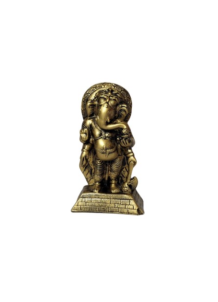 Ganesha Dourada em Pé  (20cm)