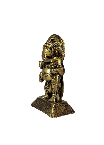 Ganesha Dourada em Pé  (20cm)