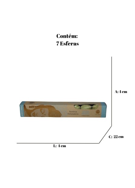 Incenso Bombita - Defumação - Sálvia Branca (7 Unid.)