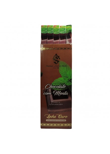 Incenso Chocolate com Menta - Shankar - Caixinha com 8 Varetas