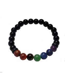 Pulseira 7 Chakras - Pedra Onix