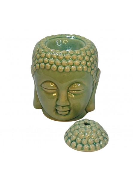 Rechaud Porcelana Cabeça de Buda (Verde)