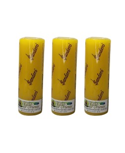 Pacote com 3 Velas Votivas Amarela (260g cada)