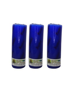 Pacote com 3 Velas Votivas Azul Escuro (260g cada)