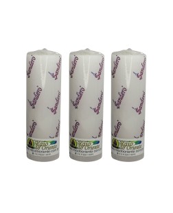 Pacote com 3 Velas Votivas Branca (260g cada)