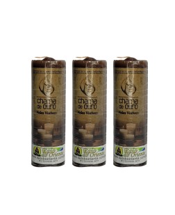 Pacote com 3 Velas Votivas Marrom (260g cada)