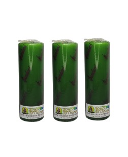 Pacote com 3 Velas Votivas Verde (260g cada)