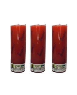 Pacote com 3 Velas Votivas Vermelha (260g cada)