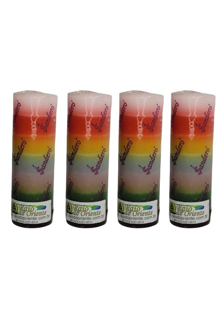 Pacote com 4 Velas Votivas 7 Linhas (260g cada)