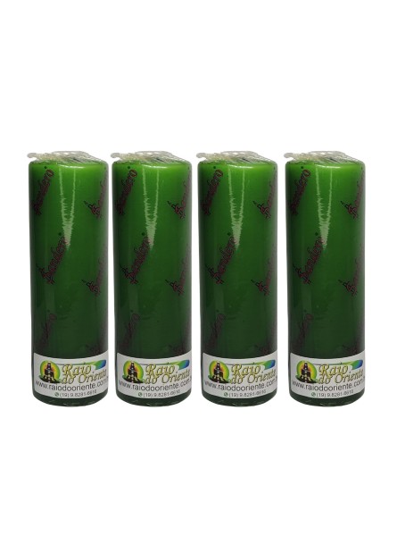 Pacote com 4 Velas Votivas Verde (260g cada)