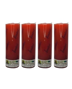 Pacote com 4 Velas Votivas Vermelha (260g cada)