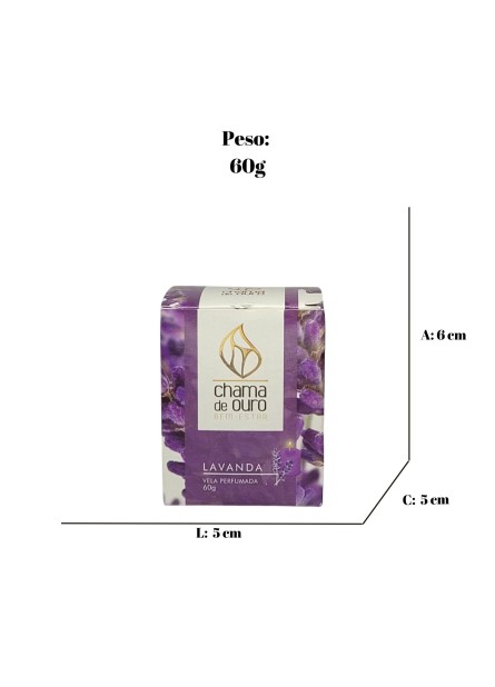 Vela Aromática - Lavanda (60g)